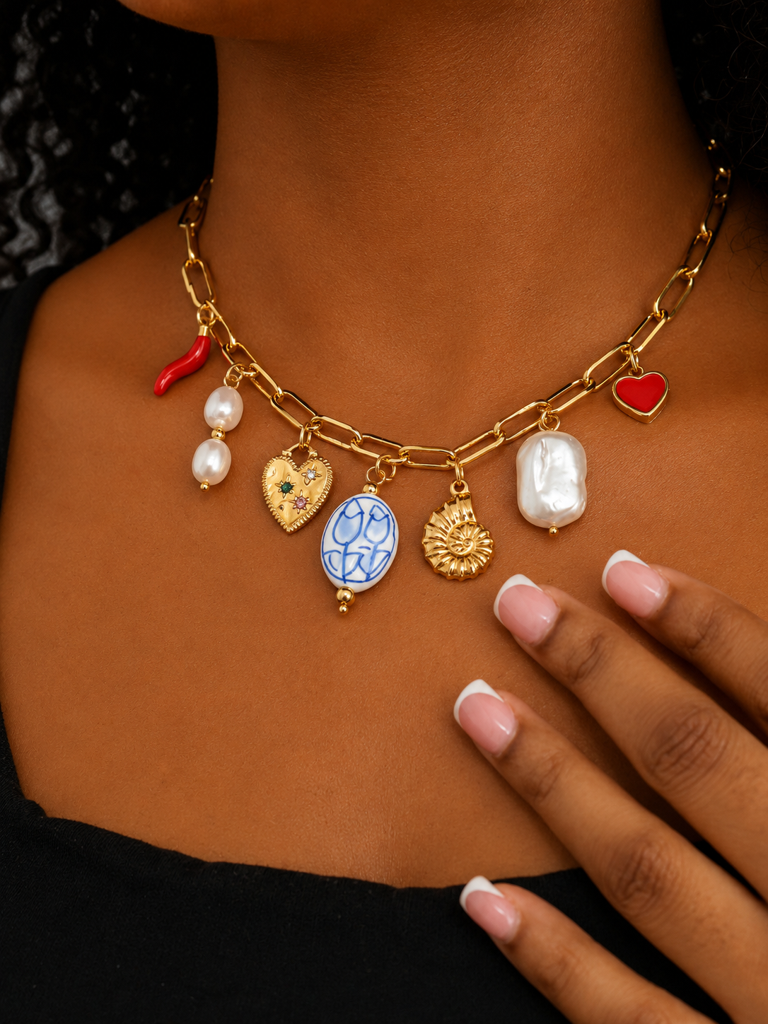 Sabine Charm Necklace