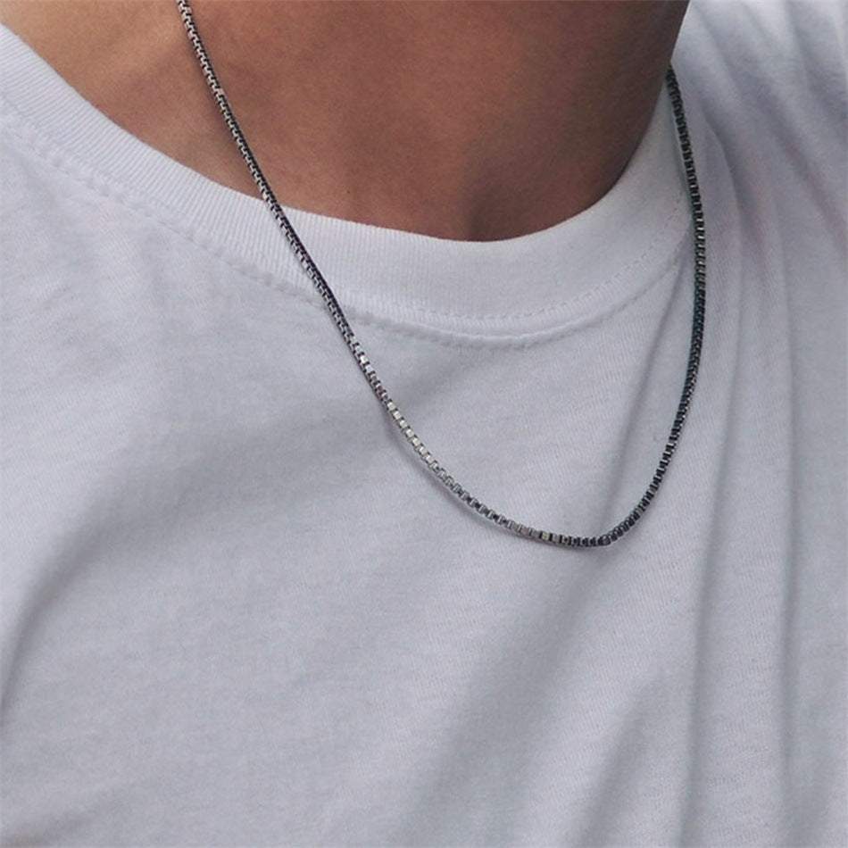 Female Titanium Steel Plated 18K Gold Necklace