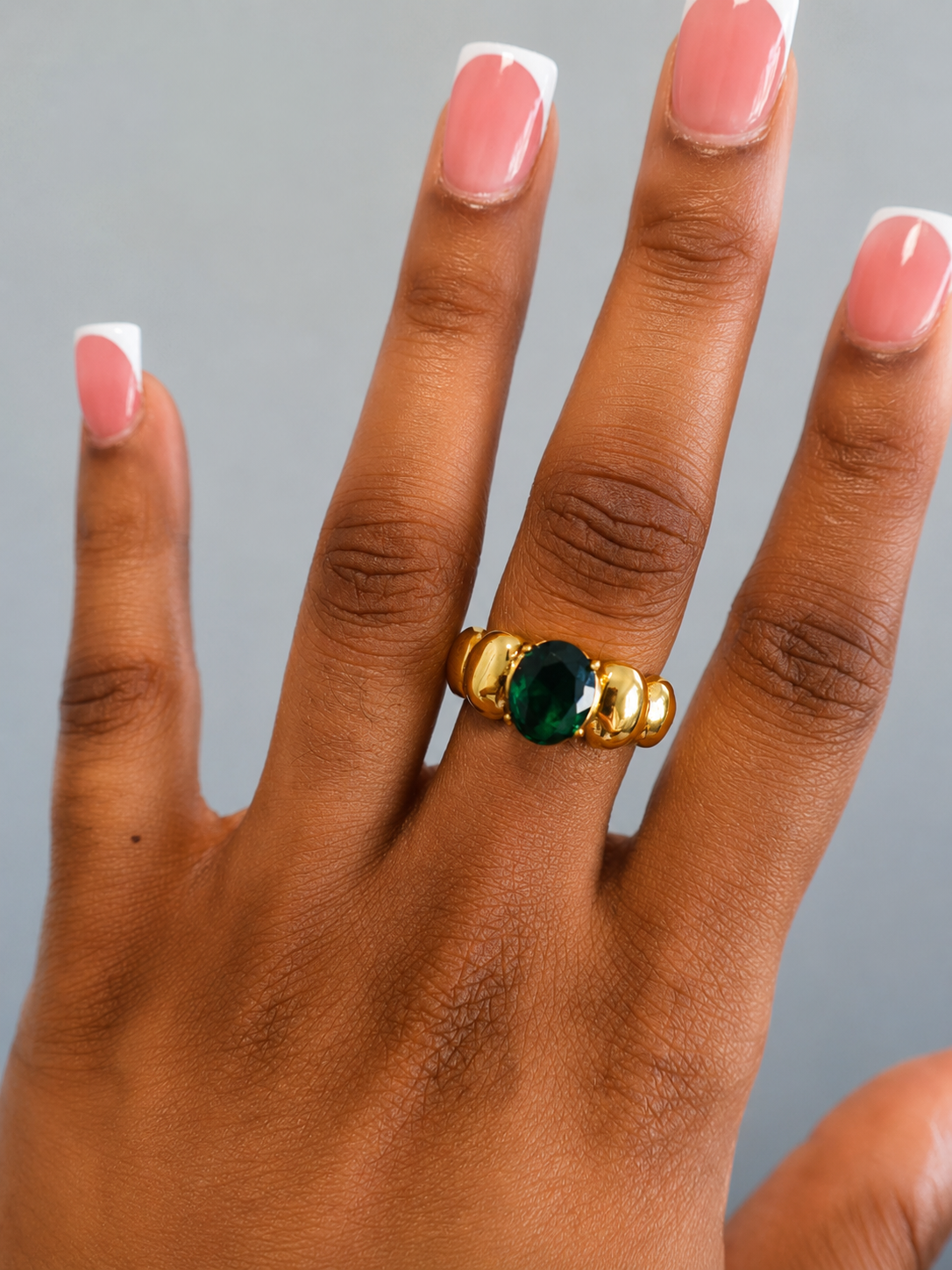 Delfina Ring Green