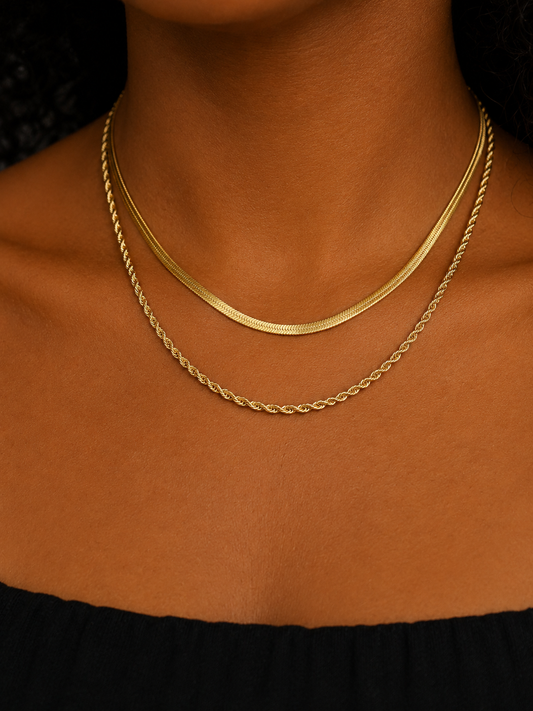 Mariah Double Layered Necklace