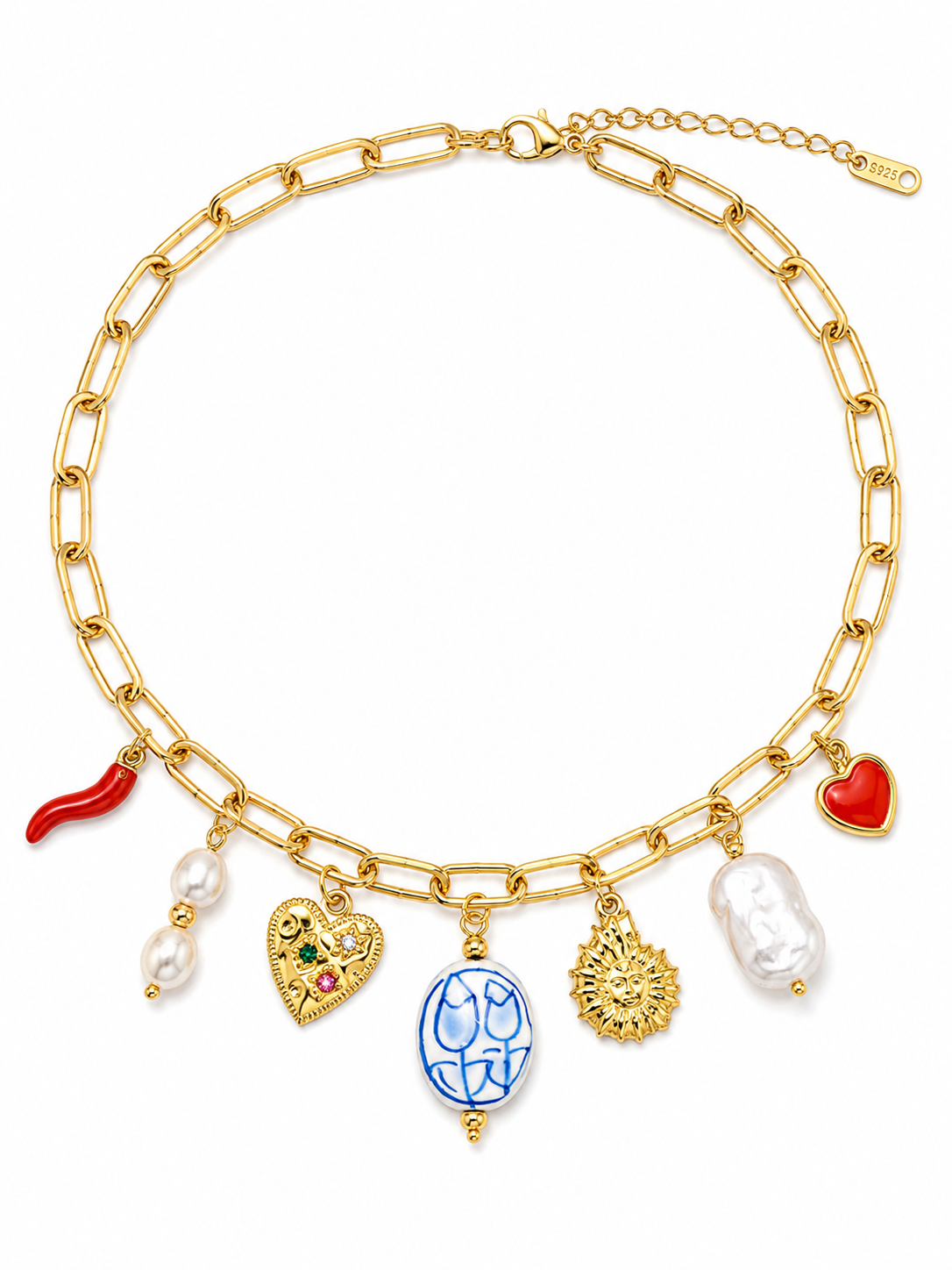 Sabine Charm Necklace